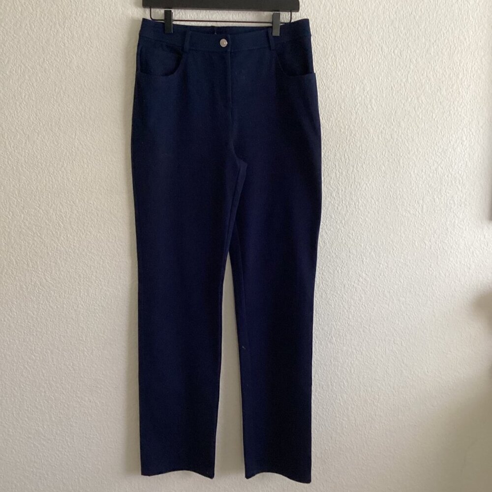 St. John Marie Blue Stretch Pants – Size 6 (NWT) - Picture 3 of 10